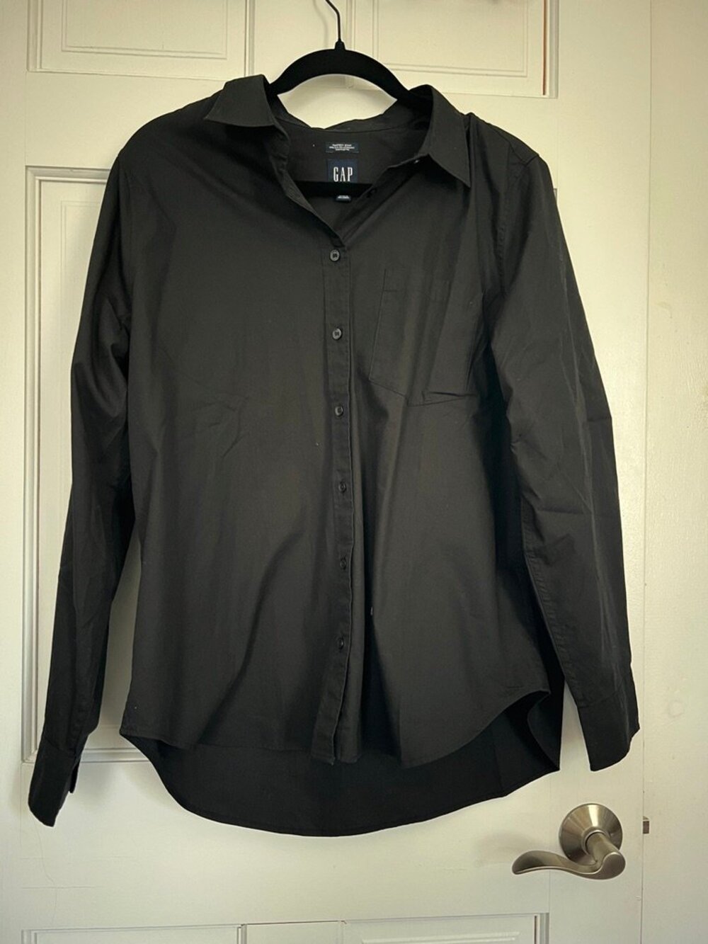 Gap Black Organic Cotton Poplin Shirt